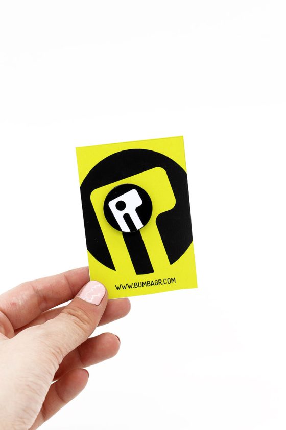 logo enamel pin