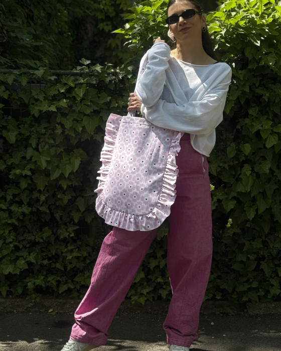 "LILY" Ruffle Tote-bag - Image 4