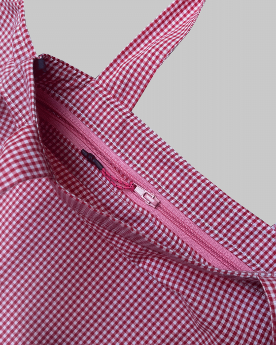 "TARTAN" Ruffle Tote-bag - Image 4