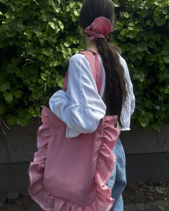 "TARTAN" Ruffle Tote-bag - Image 1
