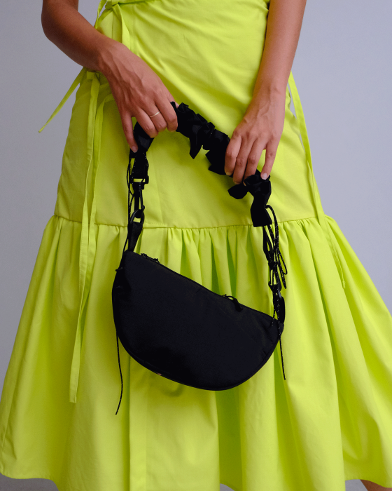 "RUFFLE BLACK" Shoulder bag - Image 4